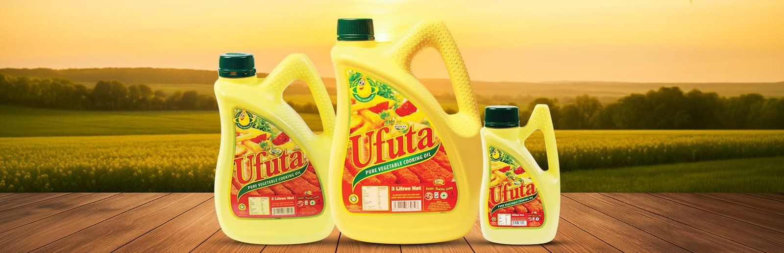 Ufuta Pure Vegetable Cooking Oil Banner Image